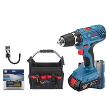 보쉬 충전 전동드릴 오픈형툴백 공구세트 GSR 18V-21(1B), 1세트