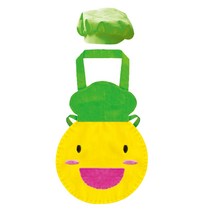 유니아트 유아용 꼬마요리사 앞치마 + 모자, 초록