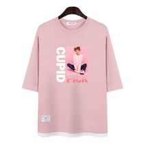 네스파 큐피트걸 7부티셔츠 반팔티 빅사이즈 남여공용 SRB_0246