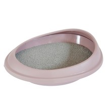 푸르미 고양이 평판 화장실 + 모래삽, 인디핑크