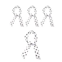 리빙다 멀티패션 스카프, 땡땡이화이트, 4개