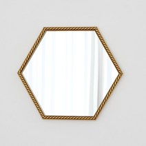럼버잭 육각 벽거울 527, 골드