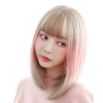버블스타일 통가발 220g + 가발망, 프레쉬밀크핑크, 1개