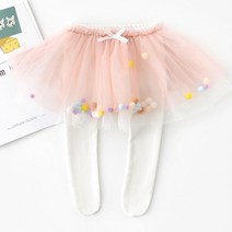 조이멀티 여아용 폼폼이 샤스커트 신생아 레깅스