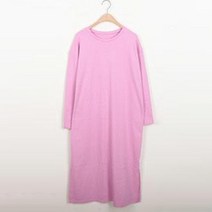 클릭앤미 아모르 면 롱 긴팔 원피스