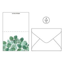 소이러브 보테니컬 식물 메세지카드 + 봉투 + 스티커 세트, 카드(E), 스티커(랜덤발송), 25세트