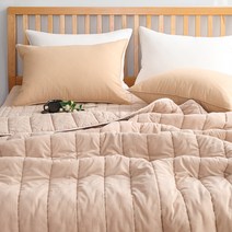 조이 60수 워싱 스프레드 겸 차렵이불, 베이지