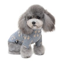 제제펫 반려동물용 체리패턴 폴라티 Y603PDFC029, 그레이