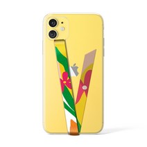 스미스브라더스 휴대폰 스트랩, 핑크플라워, 1개