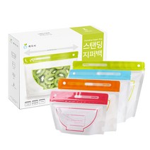 레디시 스탠딩 지퍼백 베이직 라지 5p + 미디움 5p + 스몰 5p + 미니 5p, 1세트