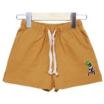 뉴욕꼬맹이 아동용 디즈니 구피 와펜 옆트임 밴딩 반바지 H004