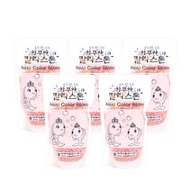 아쿠아플러스 아쿠아 칼라스톤 350g, 분홍, 5개