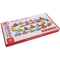 알파벳 원목 자석 기차놀이 세트 27p, 혼합색상