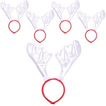 리빙다 빅루돌프 머리띠, 메탈실버, 5개
