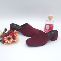올나인 여성용 스웨이드 블로퍼 5cm
