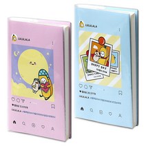 포포팬시 룰루랄라 6개월 다이어리 2종 세트, 블루, 핑크