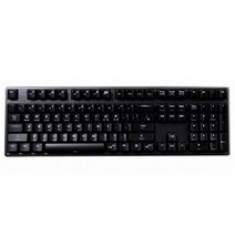 덱 헤슘 프로 기계식 유선키보드, KBA-CBL108P-WHI-PA-U-G1-KR, 블랙(적축), 일반형