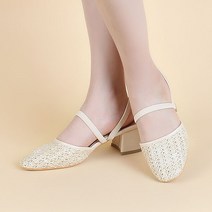 릴리 여성용 베로나 라탄 뮬 슬링백 로퍼 5cm