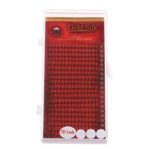 하나 골드 실크 5D 래쉬 인조 속눈썹 0.07mm MIX, 블랙(C), 1개