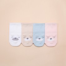 하이베이비클럽 쫑긋 스마일 아기양말 4종 세트