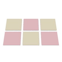 놀라매트 6p, 옐로 + 핑크, 1세트