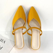 라블 여성용 스틸레토 밴딩 투웨이 뮬 5cm