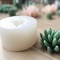 콩 K DIY 다육 식물 캔들 실리콘몰드 A4, 혼합색상