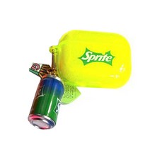 시원한 여름 투명 형광 야광 에어팟 1/2세대 호환 케이스 + 키링, 스프라이트