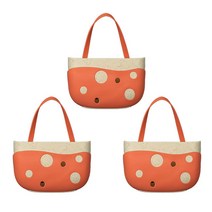 앤티스 도트도트 공간절약 수세미 보관함, 오렌지, 3개