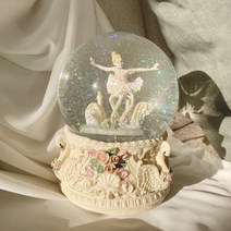 진심디자인 로즈스완 워터볼 오르골, 혼합색상