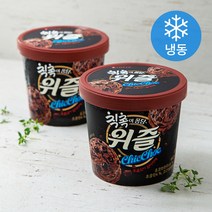 롯데제과 위즐 칙촉 아이스크림 (냉동), 660ml, 2개