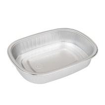 더담다 알루미늄 타원 도시락용기+뚜껑, 150개입, 1개
