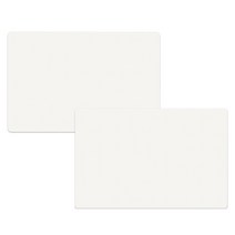 실리콘 무지 사각 식탁매트 2p, 반투명, 400 x 268mm