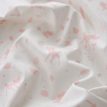 코튼빌 디즈니 밤비 옴브레 멀티 20수 패브릭 원단 2p, 핑크