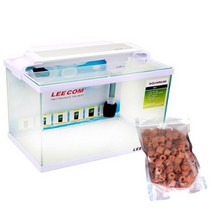 리컴 고출력 조명 일체형 어항 XT-800 + 황토링 500g, 어항(화이트)