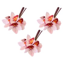 블럭마트 조화 넙적꽃 4송이 3p, 핑크