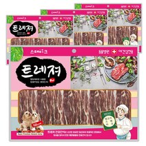 트레져 양고기 스테이크 강아지 건조간식 400g, 4개