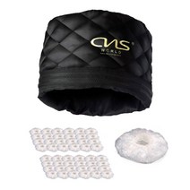 씨엔에스월드 전문가용 이중지퍼 전기헤어캡 + 비닐캡 50p 세트, WH-1, 혼합색상