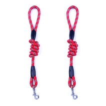 파스텔펫 포인트 라인 리드줄 2p, 레드