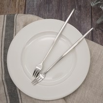 테이블아트 아벨라 무광실버 롱포크, 2개