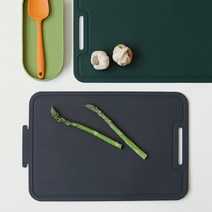 리본제이 실리실리 양면 눈금 도마, 다크그레이