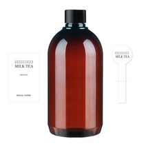 갈색 페트병 ARB330 + 검정캡 + 스티커 N1S, 330ml, 10세트