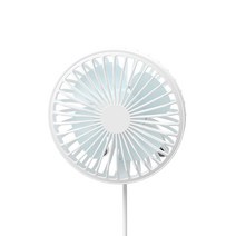 무아스 브릿지 차량용 LED 무드등 선풍기, MCF2(화이트)