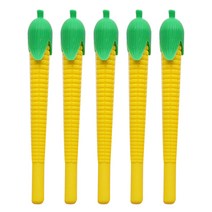 핑크풋 2000 옥수수 볼펜 0.7mm, 옐로우, 5개