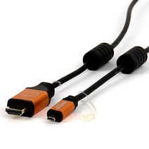 셀인스텍 HDMI MICRO HDMI 2.0Ver 케이블 골드메탈, 1개, 5m