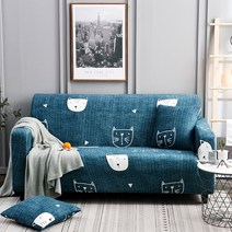 콩 Klivinghome 귀여운 애니멀 소파 풀커버, 낙서캣