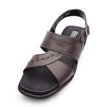 보닌 남성용 천연소가죽 언발란싱 스티치 소프트레더 샌들