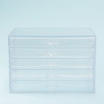 네일은 재료빨 5단 투명 아크릴 케이스, 1개