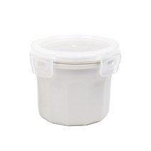 투데코 클래식 도자기 보관 밀폐용기 200ml, 1개, 용기 + 뚜껑