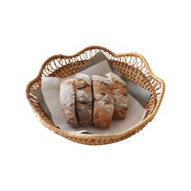 이소품 라탄 에스닉 라탄 플레이트, 네츄럴, 1개